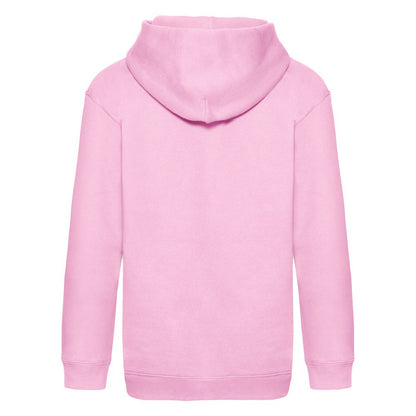 Light Pink - Back - Fruit Of The Loom Childrens-Kids Premium Hooded Sweatshirt