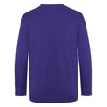 Purple - Back - Awdis Childrens-Kids Academy V Neck Sweatshirt