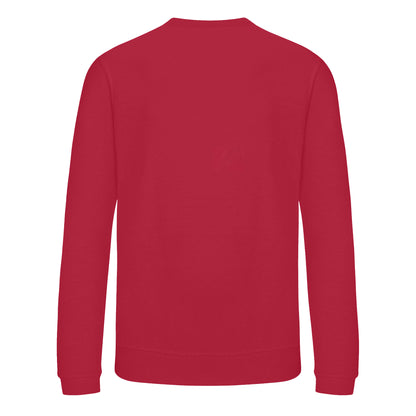 Red - Back - Awdis Childrens-Kids Academy V Neck Sweatshirt