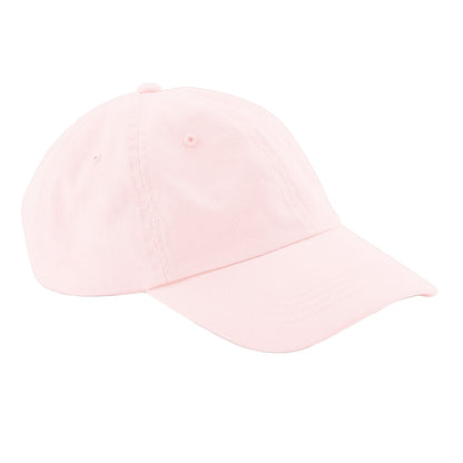 Pastel Pink - Front - Beechfield 6 Panel Low Profile Cap