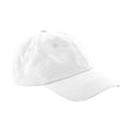 White - Front - Beechfield 6 Panel Low Profile Cap