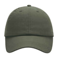 Olive Green - Side - Beechfield 6 Panel Low Profile Cap