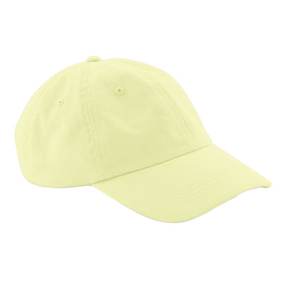 Pastel Lemon - Front - Beechfield 6 Panel Low Profile Cap