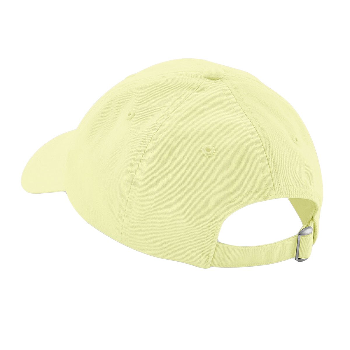 Pastel Lemon - Back - Beechfield 6 Panel Low Profile Cap