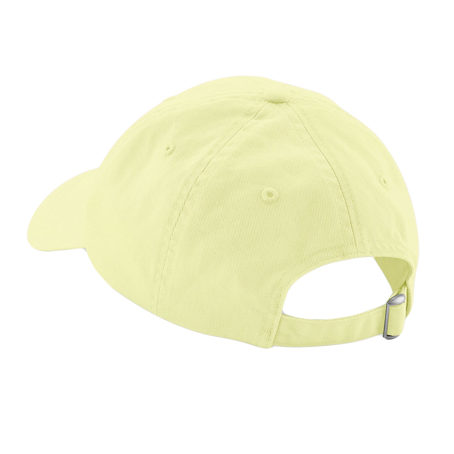 Pastel Lemon - Back - Beechfield 6 Panel Low Profile Cap