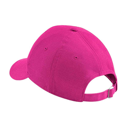 Fuchsia-White - Back - Beechfield Athleisure 6 Panel Baseball Cap