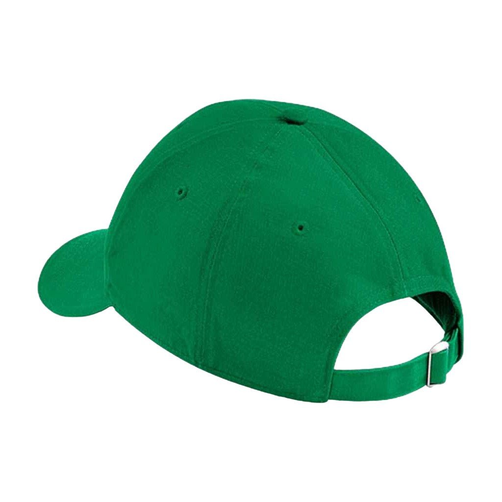 Kelly Green-White - Back - Beechfield Athleisure 6 Panel Baseball Cap