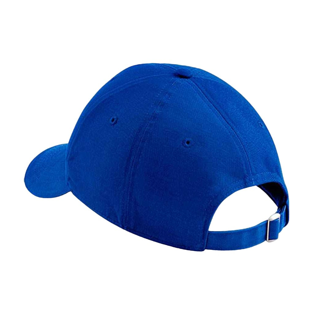 Bright Royal Blue-White - Back - Beechfield Athleisure 6 Panel Baseball Cap