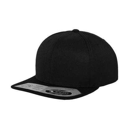 Black - Front - Flexfit Snapback Fitted Baseball Cap