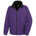 Purple-Black - Front - Result Core Mens Printable Soft Shell Jacket
