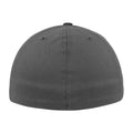 Dark Grey - Back - Flexfit Flat Peak Baseball Cap