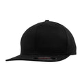 Black - Front - Flexfit Flat Peak Baseball Cap