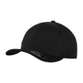 Black - Front - Flexfit Tactel Mesh Panel Baseball Cap