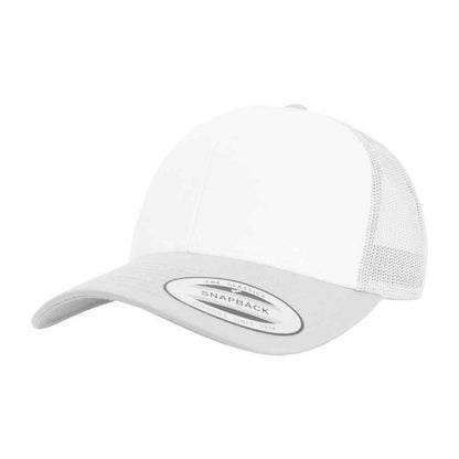 Silver-White - Front - Flexfit Retro Trucker Cap