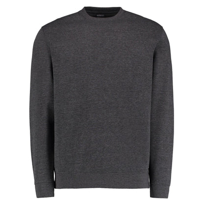 Dark Grey Marl - Front - Kustom Kit Mens Klassic Drop Shoulder Sweatshirt