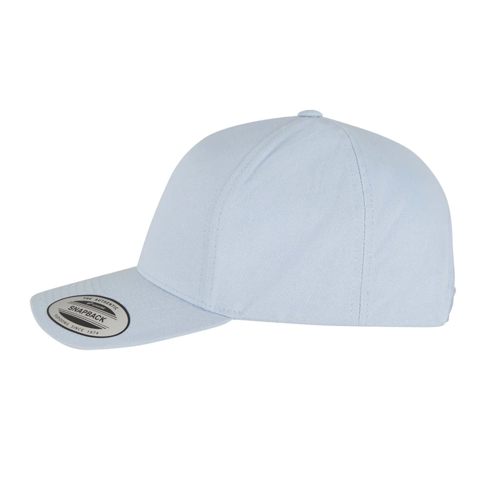 Light Blue - Front - Flexfit 5 Panel Snapback Classic Baseball Cap