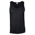 Black - Front - Gildan Unisex Adult Softstyle Tank Top