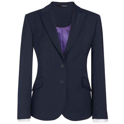 Navy - Front - Brook Taverner Womens-Ladies Sophisticated Novara Suit Jacket