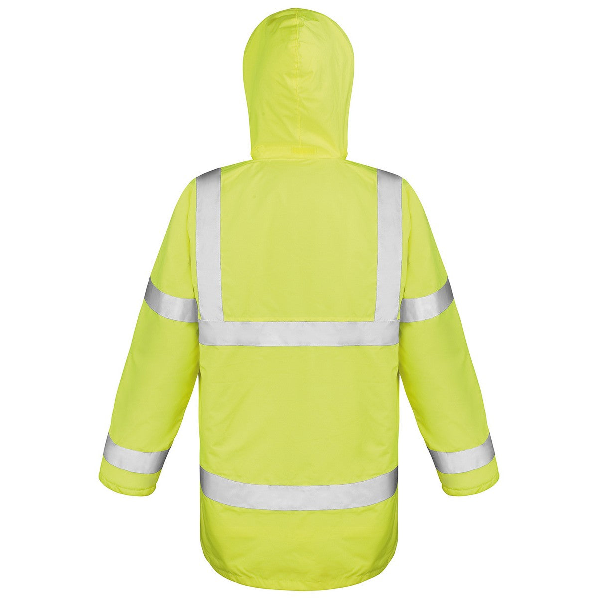 Fluorescent Yellow - Back - Result Core Unisex Adult Motorway Hi-Vis Jacket