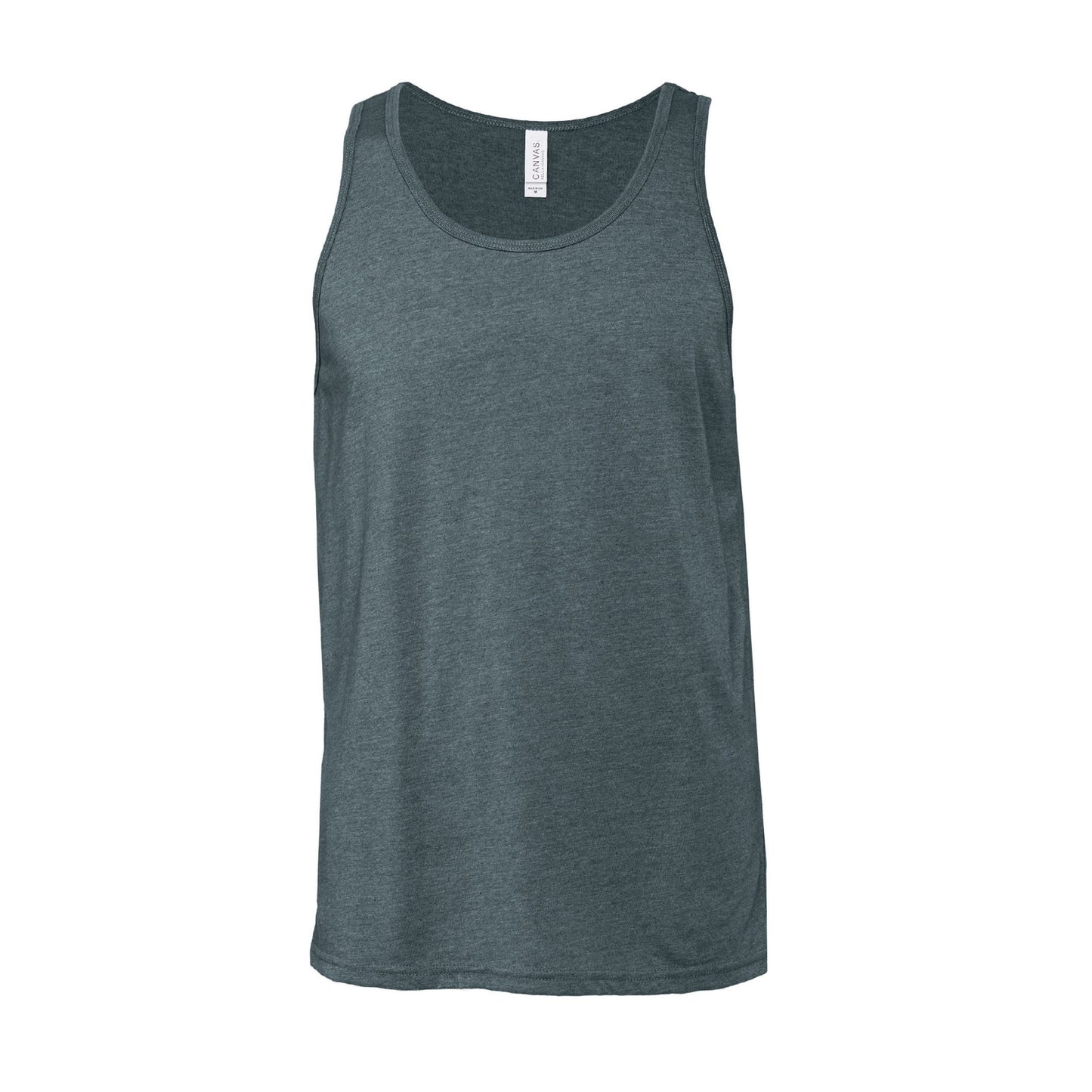 Heather Slate - Front - Bella + Canvas Unisex Adult Heather Jersey Tank Top