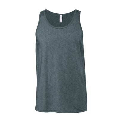 Heather Slate - Front - Bella + Canvas Unisex Adult Heather Jersey Tank Top