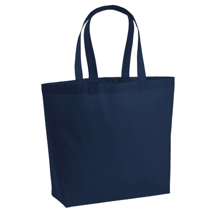 French Navy - Front - Westford Mill Premium Cotton Maxi Tote Bag