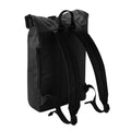 Black - Back - Bagbase Roll Top Tarpaulin Backpack