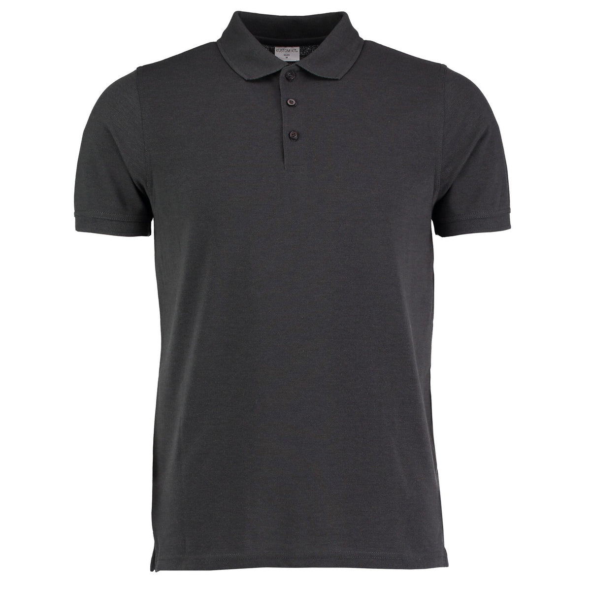 Graphite Grey - Front - Kustom Kit Mens Klassic Pique Heavy Slim Polo Shirt