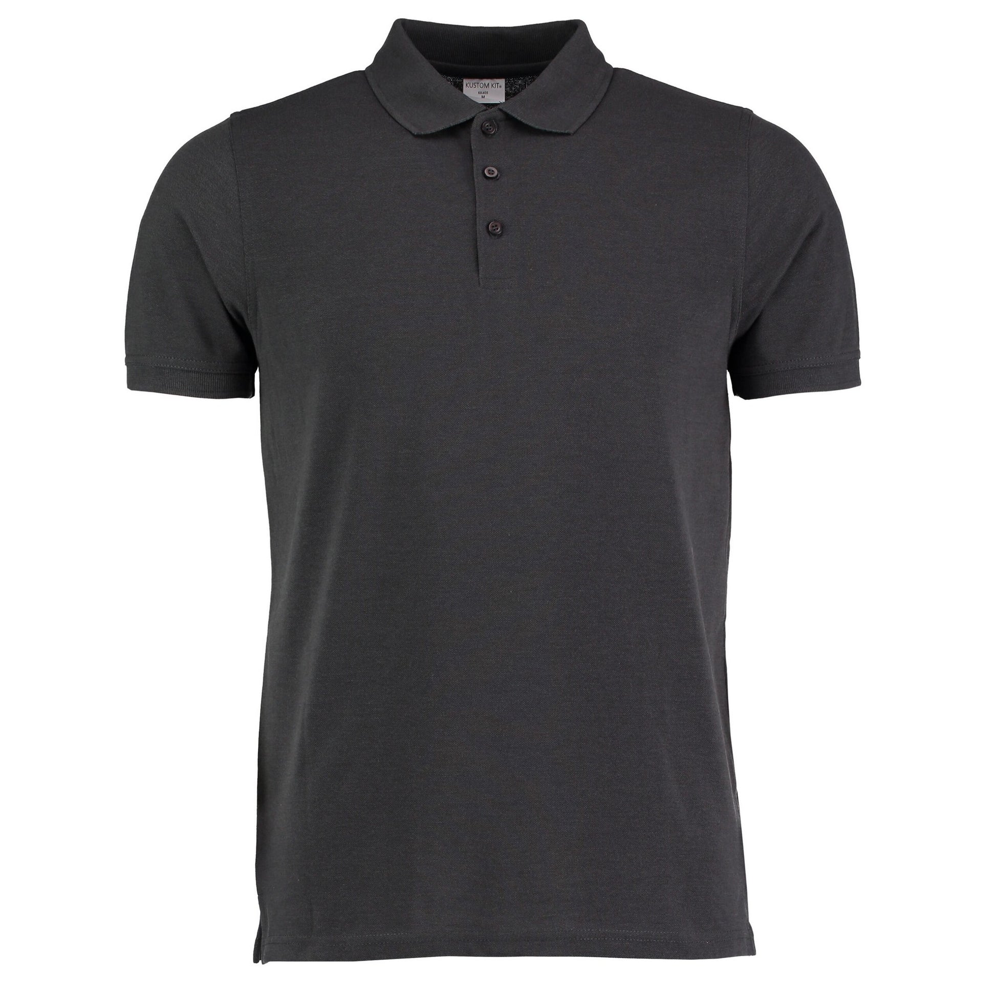 Graphite Grey - Front - Kustom Kit Mens Klassic Pique Heavy Slim Polo Shirt