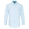 Light Blue - Front - Premier Mens Supreme Poplin Formal Shirt