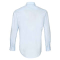 Light Blue - Back - Premier Mens Supreme Poplin Formal Shirt