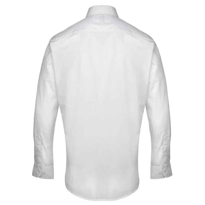 White - Back - Premier Mens Supreme Poplin Formal Shirt