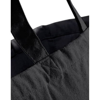 Black - Side - Quadra Classic Canvas Shopper Bag