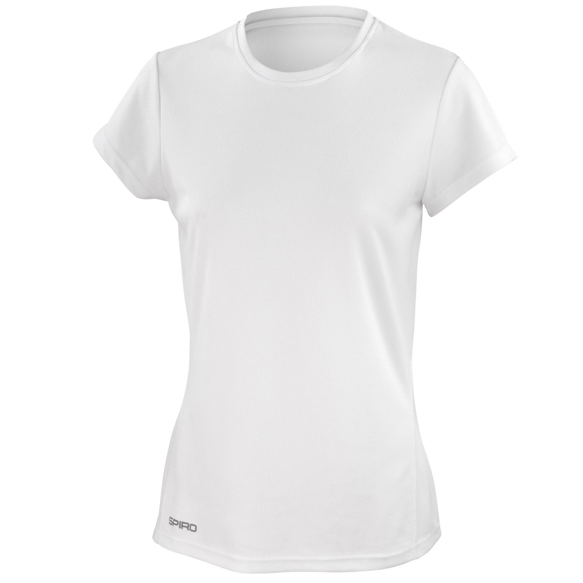 White - Front - Spiro Womens-Ladies Performance Quick Dry T-Shirt