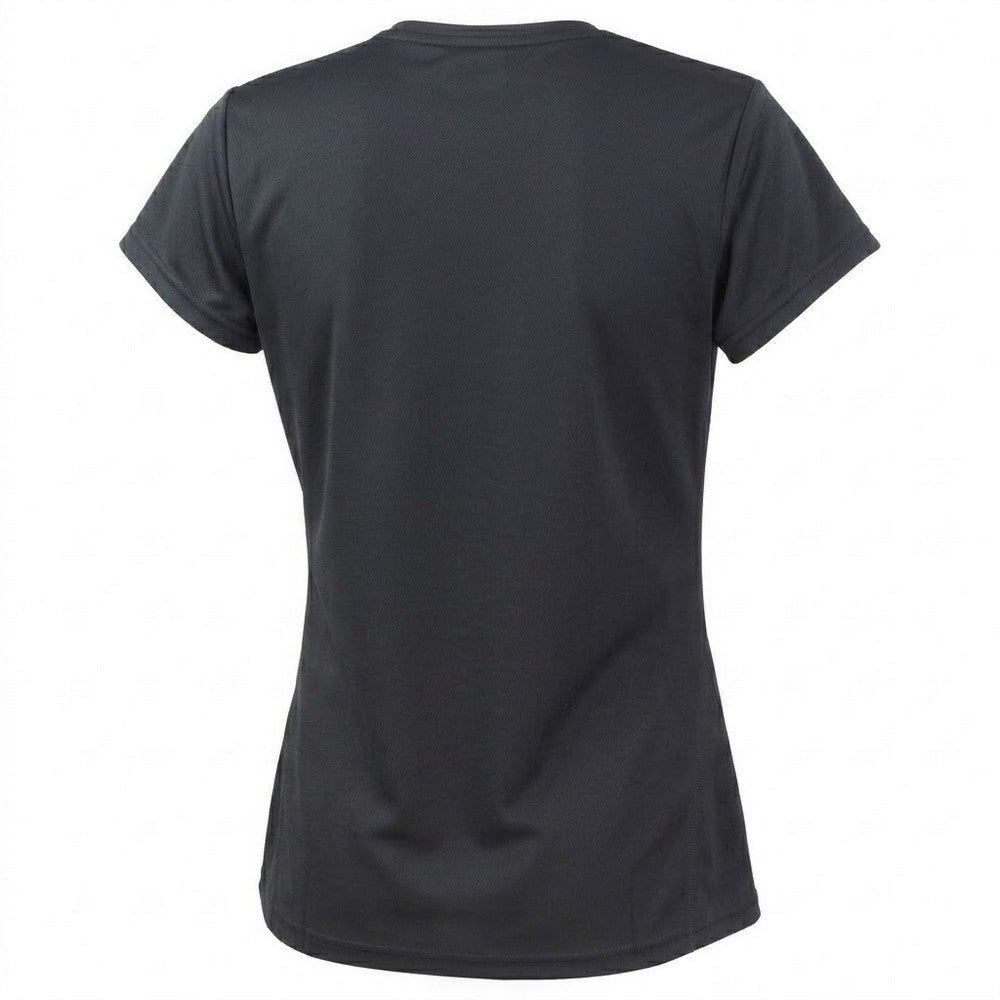 Black - Back - Spiro Womens-Ladies Performance Quick Dry T-Shirt