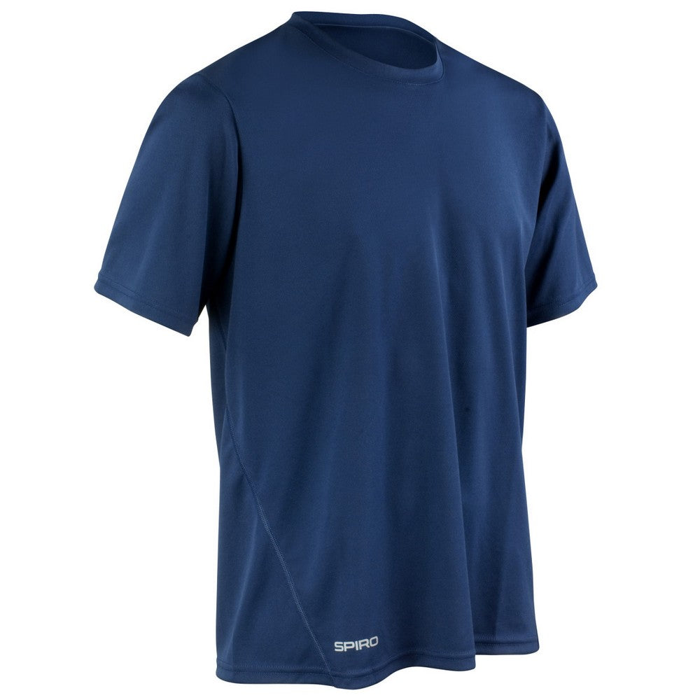 Navy - Front - Spiro Unisex Adult Performance Quick Dry T-Shirt