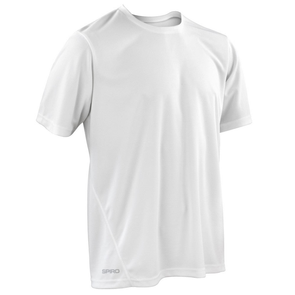 White - Front - Spiro Unisex Adult Performance Quick Dry T-Shirt