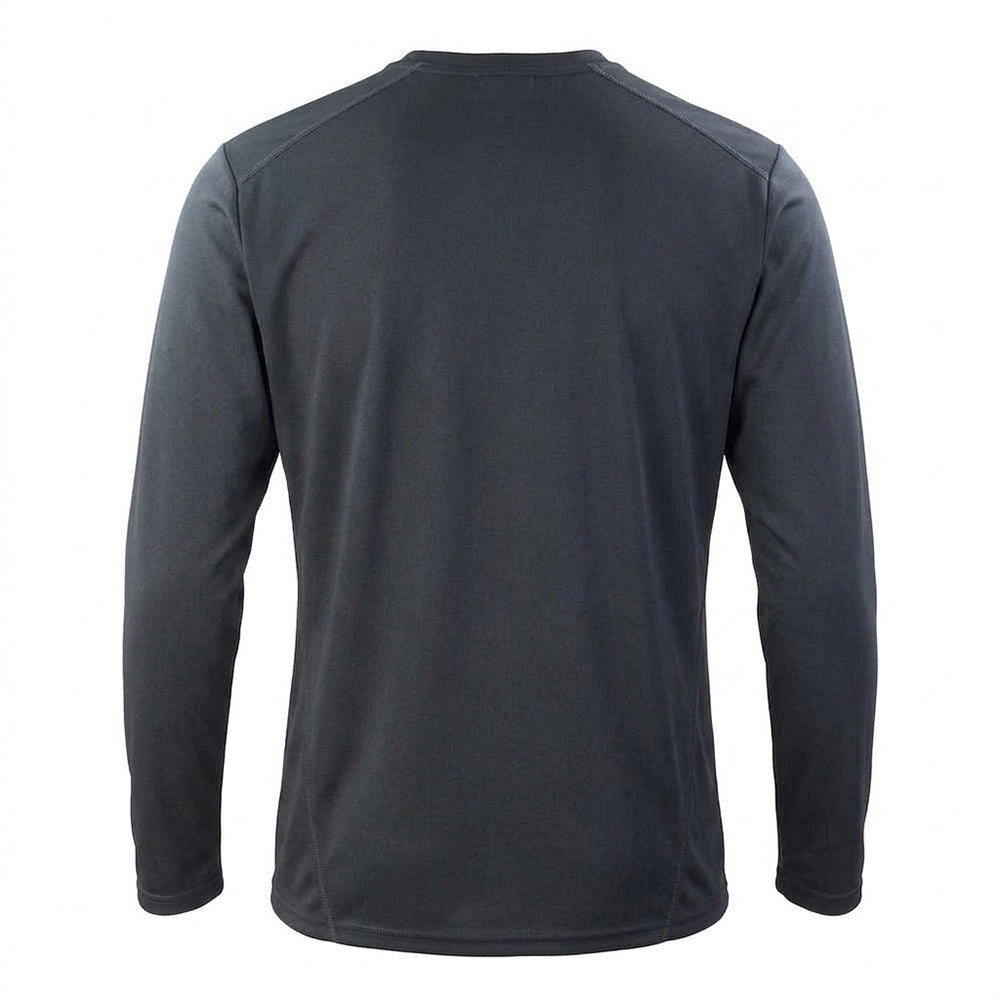 Black - Back - Spiro Mens Performance Long-Sleeved T-Shirt