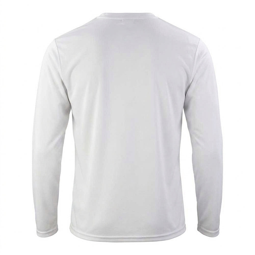 White - Back - Spiro Mens Performance Long-Sleeved T-Shirt