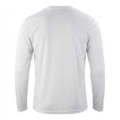 White - Back - Spiro Mens Performance Long-Sleeved T-Shirt