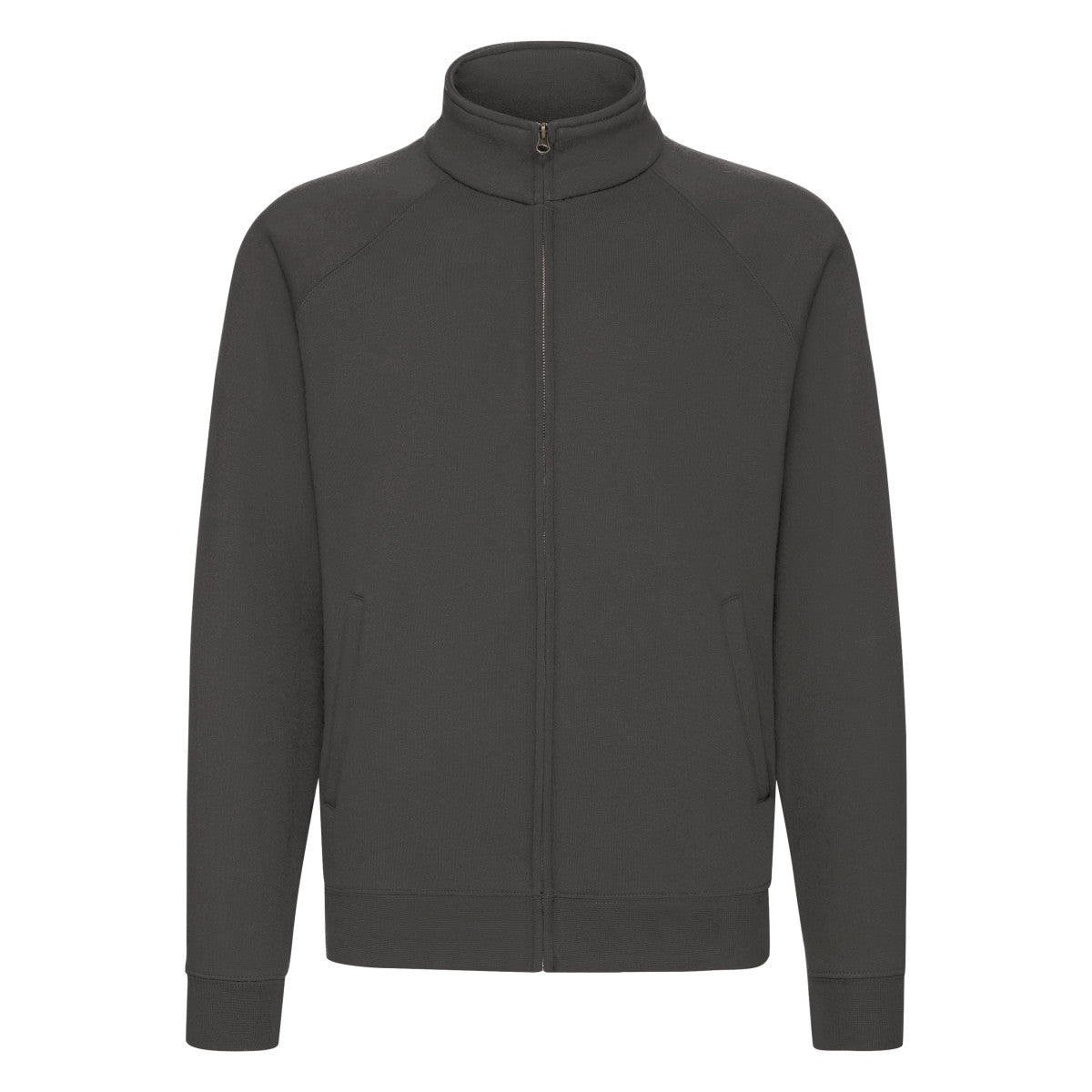 Light Graphite - Front - Fruit of the Loom Mens Premium Sweat Jacket