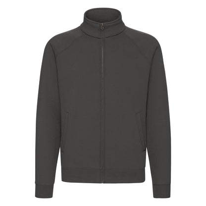 Light Graphite - Front - Fruit of the Loom Mens Premium Sweat Jacket