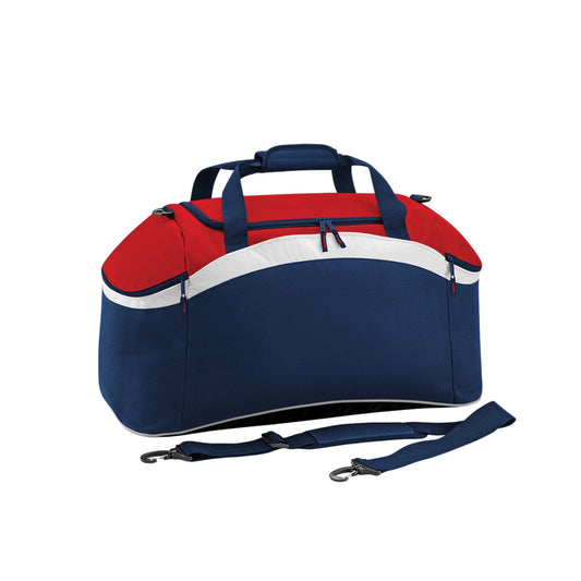 French Navy-Classic Red - Front - Bagbase Teamwear Holdall