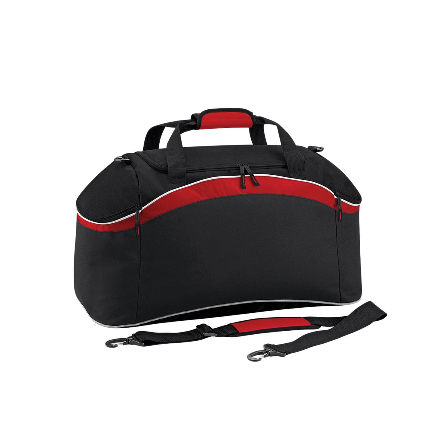 Black-Classic Red - Front - Bagbase Teamwear Holdall