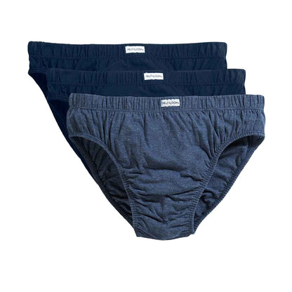 Blue - Front - Fruit of the Loom Mens Classic Plain Briefs (Pack of 3)