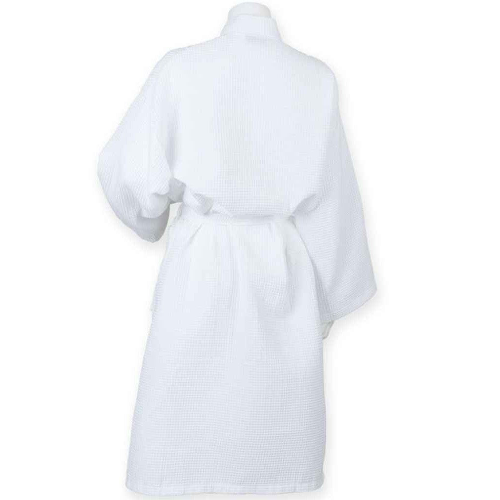 White - Back - Towel City Unisex Adult Waffle Robe
