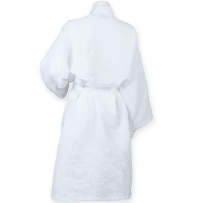 White - Back - Towel City Unisex Adult Waffle Robe