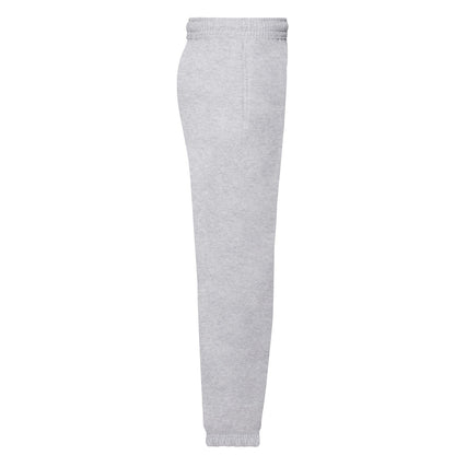 Grey - Side - Fruit Of The Loom Childrens-Kids Premium Heather Jogging Bottoms