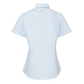 Light Blue - Back - Premier Womens-Ladies Supreme Poplin Short-Sleeved Shirt
