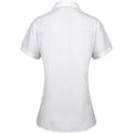 White - Back - Premier Womens-Ladies Supreme Poplin Short-Sleeved Shirt